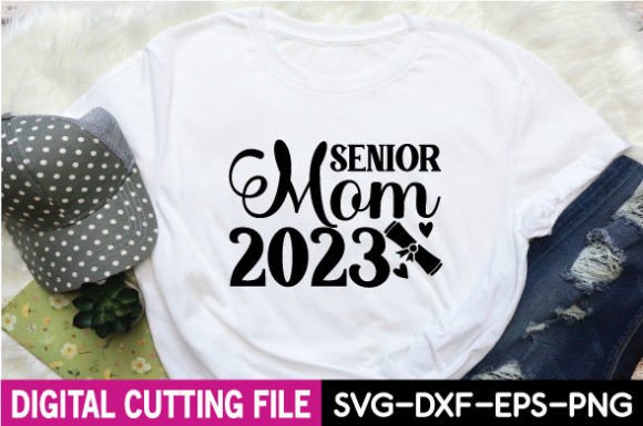 Graduation SVG Design, Senior Mom 2023: A Stitch Test
