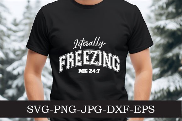 Literally Freezing Varsity Letters Svg Review