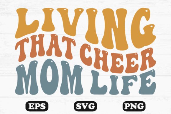 Living That Cheer Mom Life Retro Wavy SVG Review